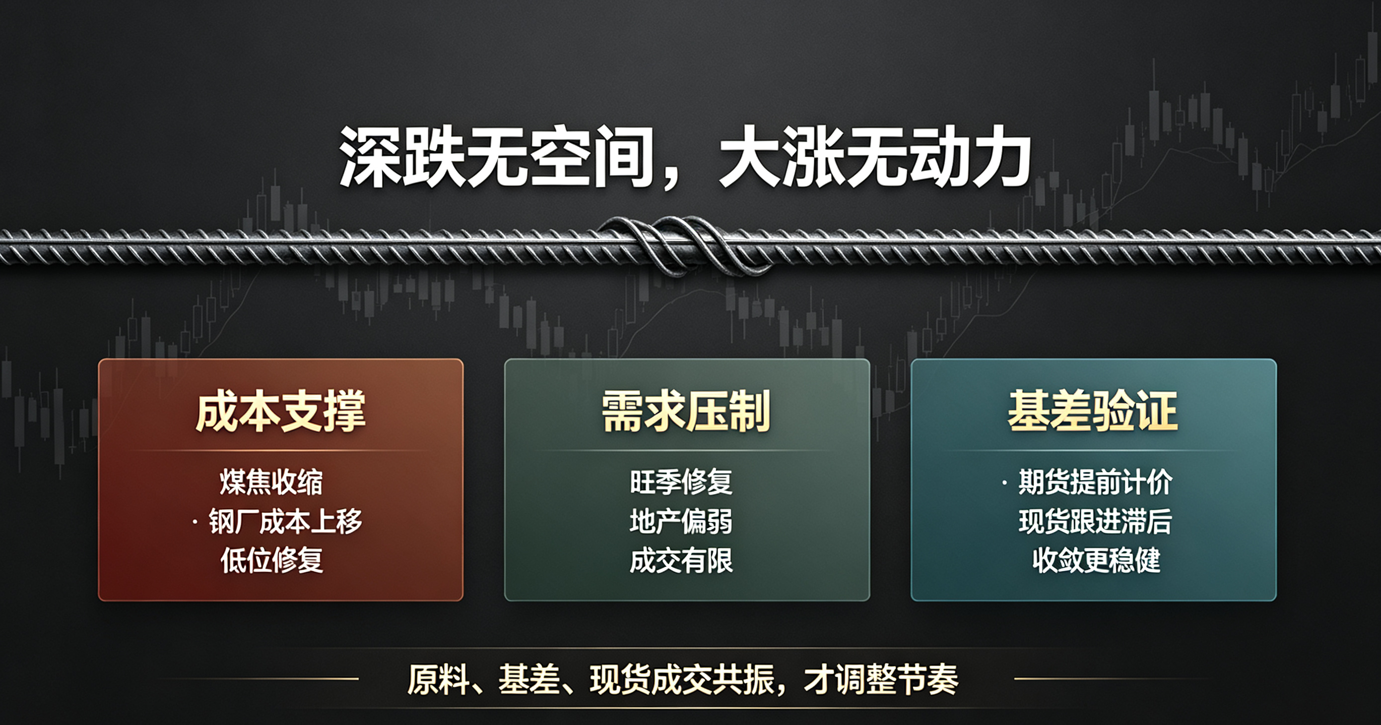 本锁死底部，需求决定反弹上限示意图